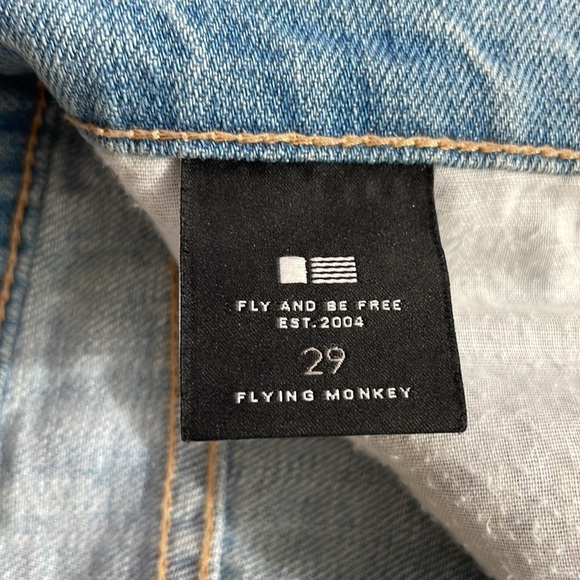 Flying Monkey Women’s Distressed Denim Jean Skirt, size 29 - Picture 3 of 9